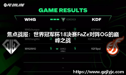 焦点战报：世界冠军杯18决赛FaZe对阵OG的巅峰之战
